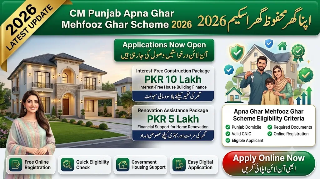 Apna Ghar Mehfooz Ghar Program Online Registration 2026